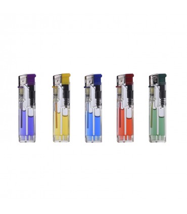 Accendino Elettronico PROF TRASPARENTE con gas colorato conf. 50 pz. assortiti