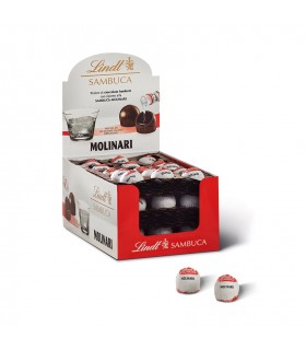 PRALINE LINDT FONDENTI RIPIENE DI SAMBUCA MOLINARI 14g EXPO 45 PZ.