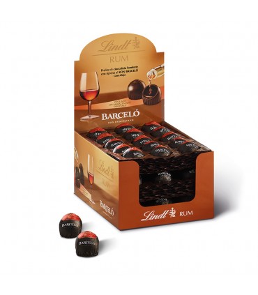 PRALINE LINDT FONDENTI CON RIPIENO RON BARCELO' 13G EXPO 45 PZ.