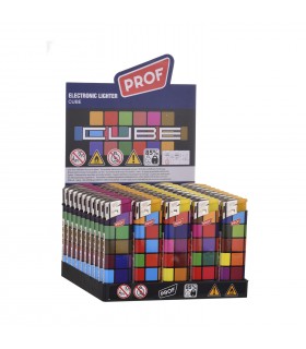 ACCENDINO ELETTRONICO PROF CUBE CONF. 50 PZ ASSORTITI CON 5 FANTASIE