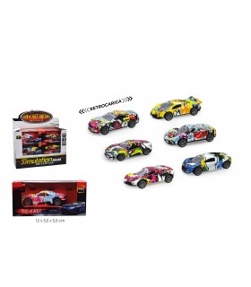 Auto JOLLY JOKER ACTION CARS CON RETROCARICA SCALA 1:50 ESPOSITORE DA 24PZ