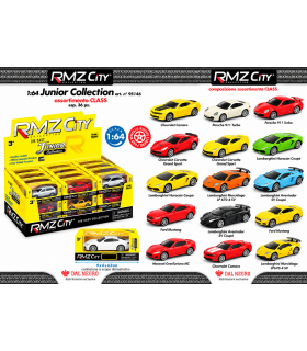 Auto city junior selezione di diverse auto sportive SCALA 1:64 ESPOSITORE DA 36PZ