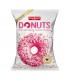 DONUTS FARCITO ALLA FRAGOLA E RICOPERTO AL CIOCCOLATO DA  60G CARTONE DA 18 PZ.