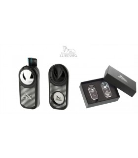 SET ACCENDINO 2 FIAMME E TAGLIASIGARI LUBINSKI  COLORE NERO WFT39D
