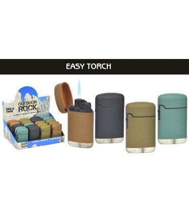 ACCENDINI LUBINSKI EASY TORCH 8 OUTDOOR ROCK JET FLAME ALTISSIMA QUALITA' – 4 COLORI WWJ105