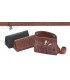 BORSA PORTATABACCO PER 1PIPA LUBINSKI IN VITELLO STAMPATO COCCODRILLO COLORE BROWN I404