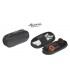 BAULETTO LUBINSKI SASIENI IN NAPPA SOFT NERA PER 2 PIPE IS907