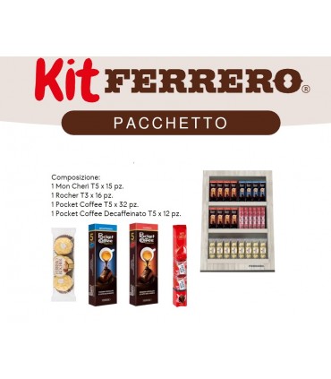 FERRERO KIT PRALINE ASSORTITE 75PZ. IN OMAGGIO EXPO DA BANCO