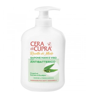 SAPONE MANI E VISO  CERA DI CUPRA CON ANTIBATTERICO DA 200ML