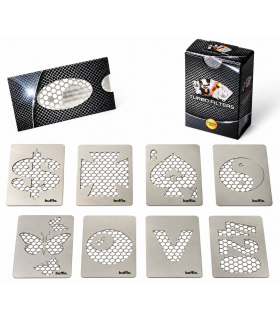 BOFIL GRINDER CARDS GRATTUGIA TASCABILE DA 0.3MM IN ACCIAIO INOX CONF. DA 20 PZ.