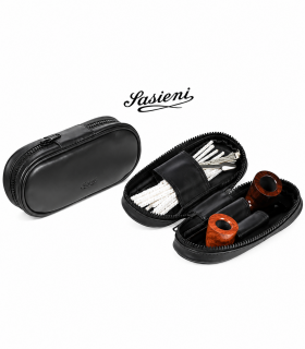 BAULETTO LUBINSKI SASIENI IN NAPPA SOFT NERA PER 2 PIPE IS907