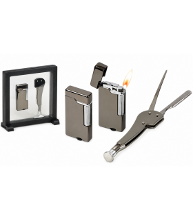set x pipa LUBINSKI – accendino REGALO e curapipe acciaio WP211