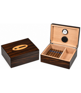 HUMIDOR PER SIGARI LUBINSKI IMPORTAZIONE CIGAR IN NOCE OPACO Q200W