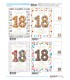 Biglietti MARPIMAR Buon Compleanno 18 ANNI CON FOIL OLOGRAFICO Conf.12 pz. assortiti