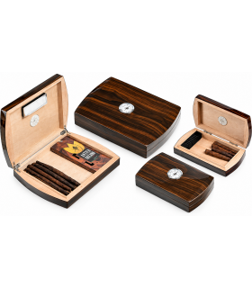 HUMIDOR DA VIAGGIO LUBINSKI IN NOCE “PRISMA” GRANDE LUC. Q190