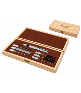Set Composto da 7 pezzi per Pulizia Pipa in Elegante scatola di Legno