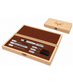 Set Composto da 7 pezzi per Pulizia Pipa in Elegante scatola di Legno