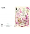 Biglietto Marpimar NASCITA  BIMBA con foil ORO conf. 12 pz. assortiti
