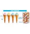 CONI GELATO MERINGA INCARTATI SINGOLARMENTE DA 10 GR. EXPO DA 60 PZ.