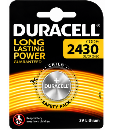 Pila Duracell a bottone 2430 conf. da 10 blister