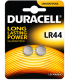 Pila Duracell a bottone  LR44  conf. 10 blister da 2 pz.