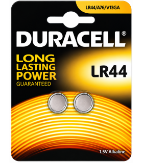 Pila Duracell a bottone  LR44  conf. 10 blister da 2 pz.
