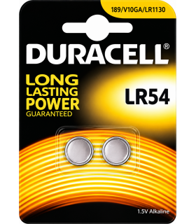 Pila Duracell a Bottone LR54 conf. da 10 Blister da 2 pz.