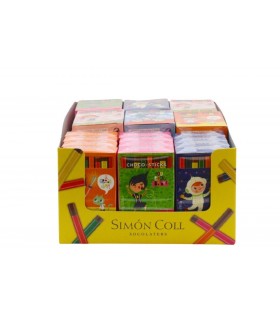 STICK DI CIOCCOLATA AL LATTE SIMON COLL ASTUCCI DA 20GR CONF.45PZ.