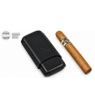 PORTASIGARI LUBINSKI quadro IN cuoio PER 3 PZ. Corona COLORE nero 19 x 140 mm MB291403N