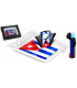 Set Cuban Flag LUBINSKI – posacenere+accendino REGALO3 jet +tagliasigari EW450