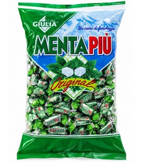 CARAMELLE MENTA PIU' LA GIULIA DURE RIPIENE ALLA MENTA BUSTA DA 1KG