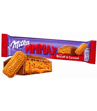 BARRETTA MILKA CON BISCOTTO LOTUS e caramello DA 46g CONF. 42 PZ.