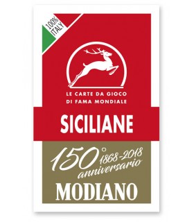 Carte Modiano Siciliane Rosso 150° Anniversario