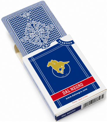 Poker San Siro Dal Negro A1 in plastica Mazzo Blu