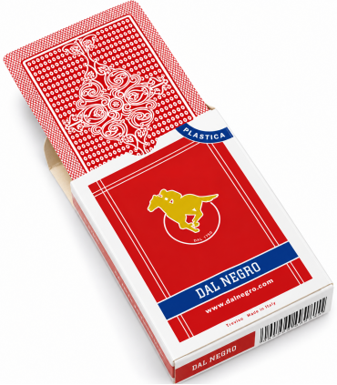 Poker San Siro Dal Negro  in plastica Mazzo Rosso