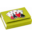 ASTUCCIO PORTACARTE BAGUTTA MAZZO DOPPIO INCLUSO CON PLACCA SUL FRONTE CHIUSURA A CALAMITA E SCATOLA DA REGALO 2280-02VE