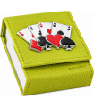 ASTUCCIO PORTACARTE BAGUTTA MAZZO SINGOLO INCLUSO CON PLACCA SUL FRONTE CHIUSURA A CALAMITA E SCATOLA DA REGALO 2280-01VE