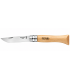 Coltello Chiudibile e Tascabile OPINEL con manico in Legno di Faggio e Lama in acciaio al carbonio da 10 cm.