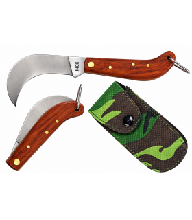 Coltello GEIT COLT FULL RONK THICK con Lama CURVA 8 CM MANICO IN LEGNO DOTATO DI ANELLO TERMINALE SENZA CUSTODIA