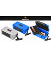 TRAVEL lubinski HUMIDOR FIREBIRD per 10 SIGARI colore GRIGIO QZF002