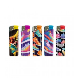 ACCENDINO ELETTRONICO ATOMIC SNEAKERS CONF. 50 PZ ASSORTITI CON 5 FANTASIE