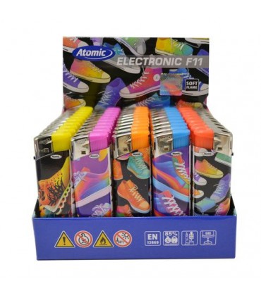 ACCENDINO ELETTRONICO ATOMIC SNEAKERS CONF. 50 PZ ASSORTITI CON 5 FANTASIE