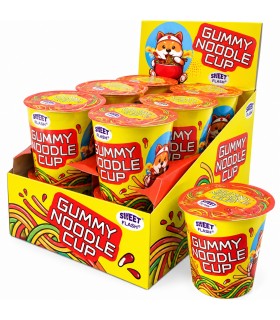 GUMMY NOODLE CUP CARAMELLE GOMMOSE A FORMA DI NOODLES DA 63GR CONF.12PZ