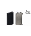 ACCENDINO LUBINSKI JET FLAME LINES AND DIAMONDS LINEA TITANIO COLORE ARGENTO WJ180.2