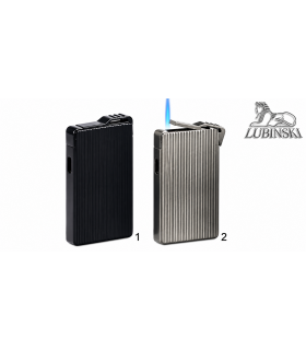 ACCENDINO LUBINSKI JET FLAME LINES AND DIAMONDS  COLORE NERO  WJ180.1