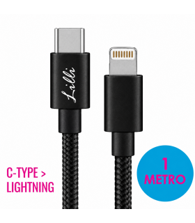 Cavo Lighting Lilli per dispositivi Apple Disponibile NERO 1mt