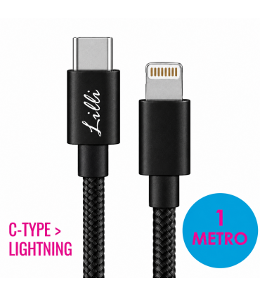 Cavo Lighting Lilli per dispositivi Apple Disponibile NERO 1mt
