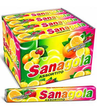 SANAGOLA ASSORTITE ALLA FRUTTA STICK CONF. DA 20 PZ.