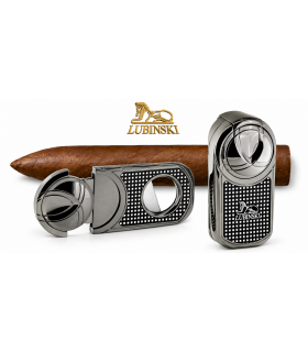 SET ACCENDINO 2 FIAMME E TAGLIASIGARI LUBINSKI COLORE TITANIO WFT39C