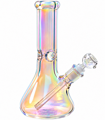 Bong Atomic in Vetro trasparente spessore 9mm H. 30 cm confezionato in scatola